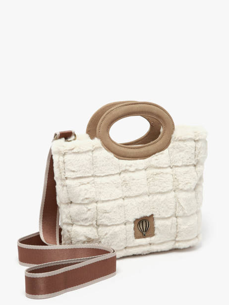 Schoudertas Quadri Le voyage en panier Beige quadri AHP271 ander zicht 2